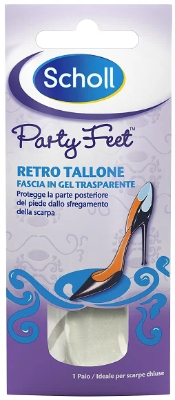 SCHOLL PARTY FEET RETRO TALLONE SOLETTE IN GEL