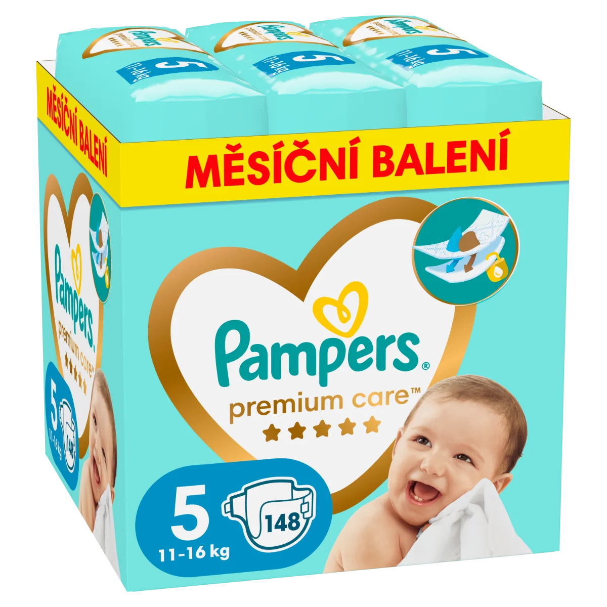 Pampers Premium Care 5 X 148 11-16 Kg