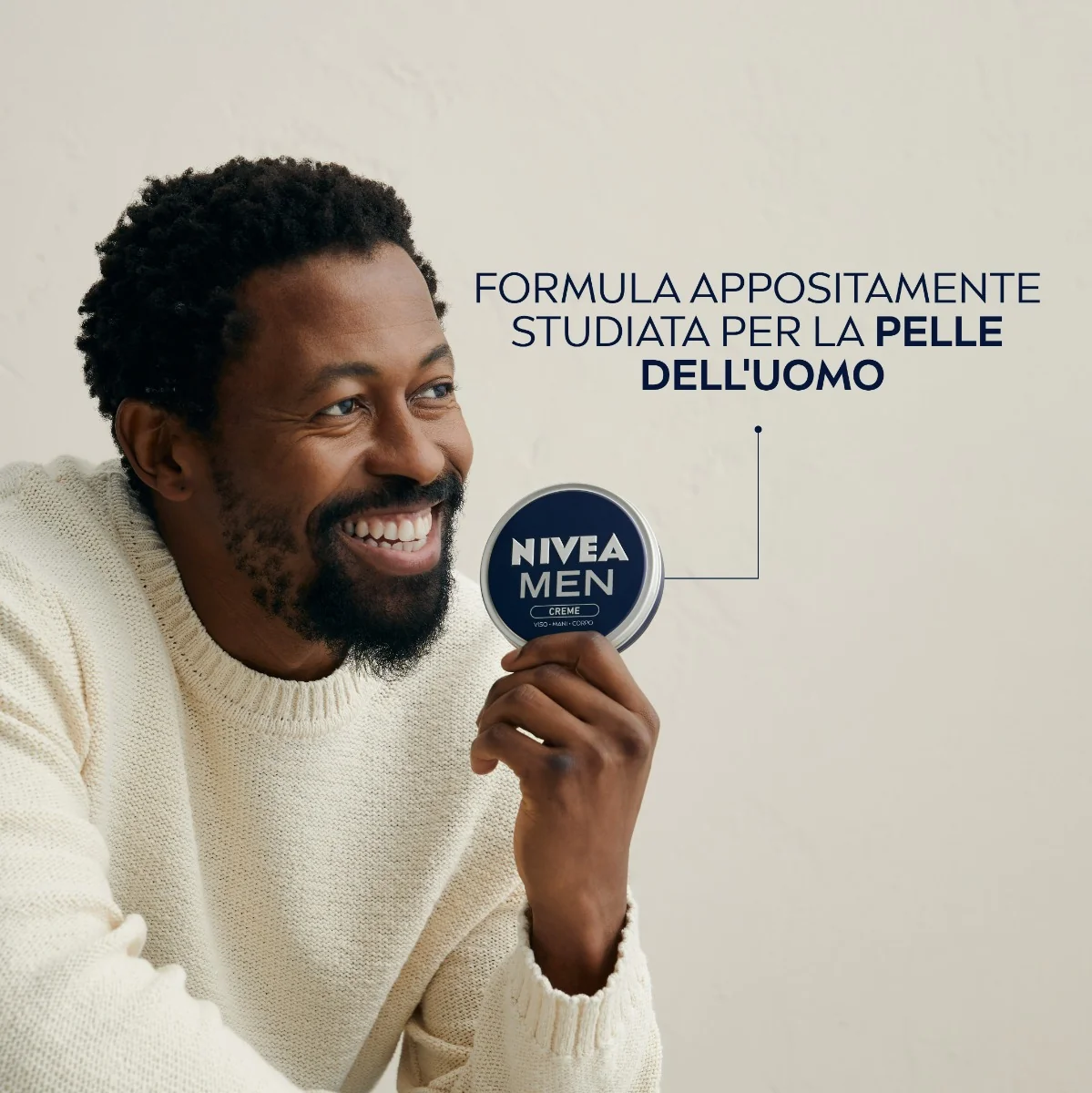 Nivea Men Crema Idratante 75 ml Per Mani, Viso, Corpo