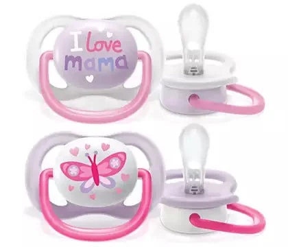 AVENT ULTRA AIR SUCCHIETTO MAM/BUTTERFLY FEMMINA 0-6 MESI 2 PEZZI