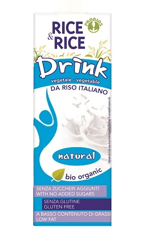 RICE&RICE BEVANDA DI RISO AL NATURALE SENZA GLUTINE 1 L