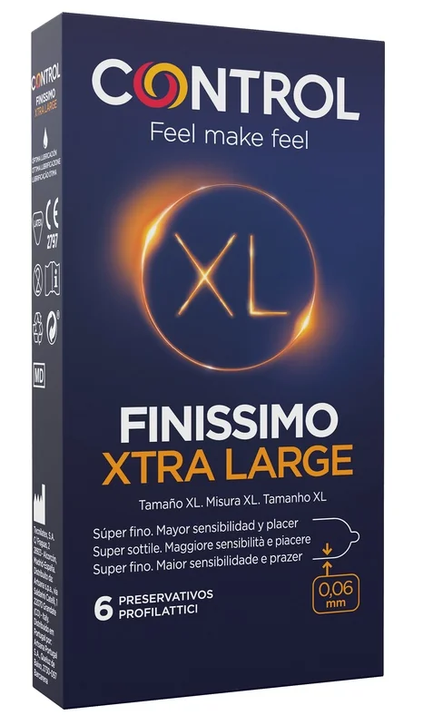 CONTROL FINISSIMO XL PROFILATTICI EXTRA LARGE 6 PEZZI