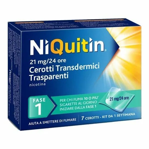 NIQUITIN 7 CEROTTI TRANSDERMICI 21MG/24H