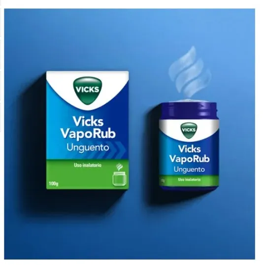 Vicks Vaporub Vasetto da 100 g Per Raffreddore, Mal Di Gola, Tosse E Naso Chiuso