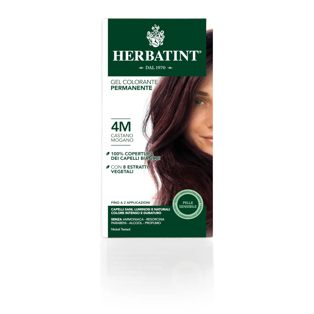 Herbatint Gel Permanente 4M Castano Mogano 150 ml Tintura Capelli