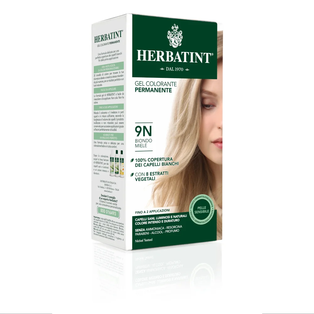 HERBATINT TINTURA CAPELLI GEL PERMANENTE 9N BIONDO MIELE 150 ML