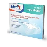Med's Medicazione Adesiva Sterile Trasparente Impermeabile 10 m x 8 cm 5 Pezzi