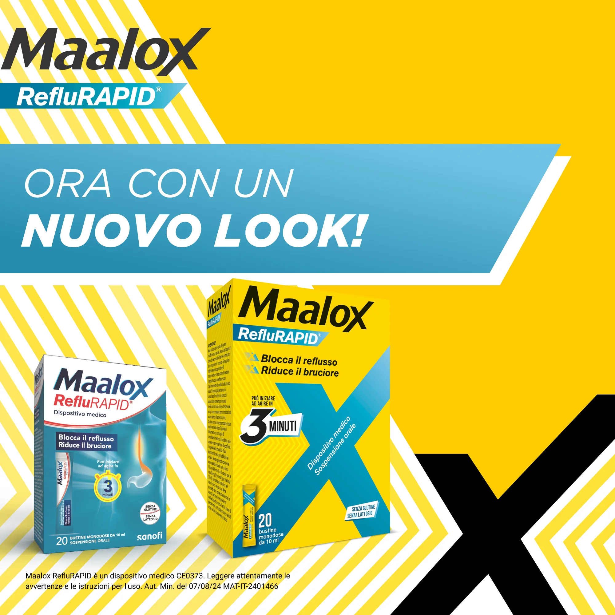 Maalox Reflurapid 20 Bustine Reflusso e Acidità