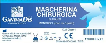 MASCHERINA CHIRURGICA 3 PEZZI