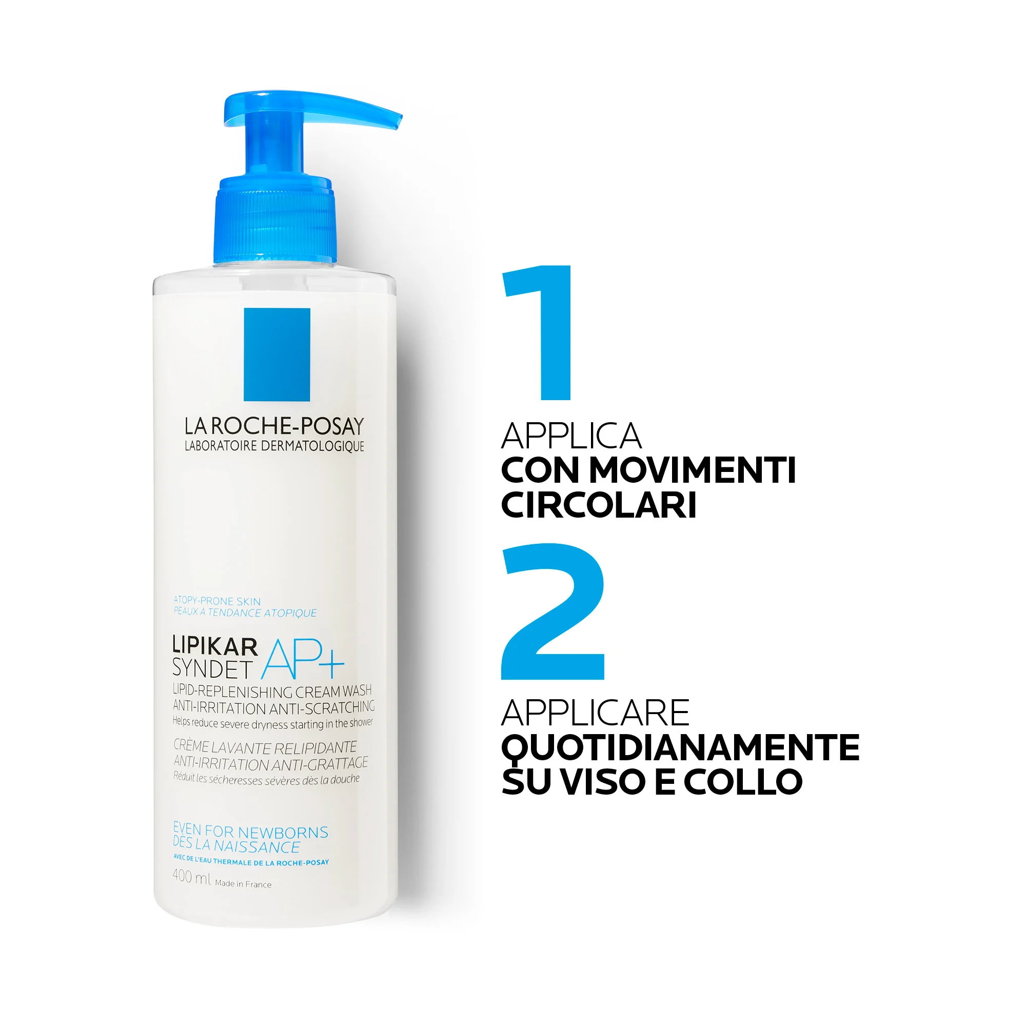 La Roche Posay Lipikar Syndet AP+ 400 ml Crema Corpo Detergente Lenitiva