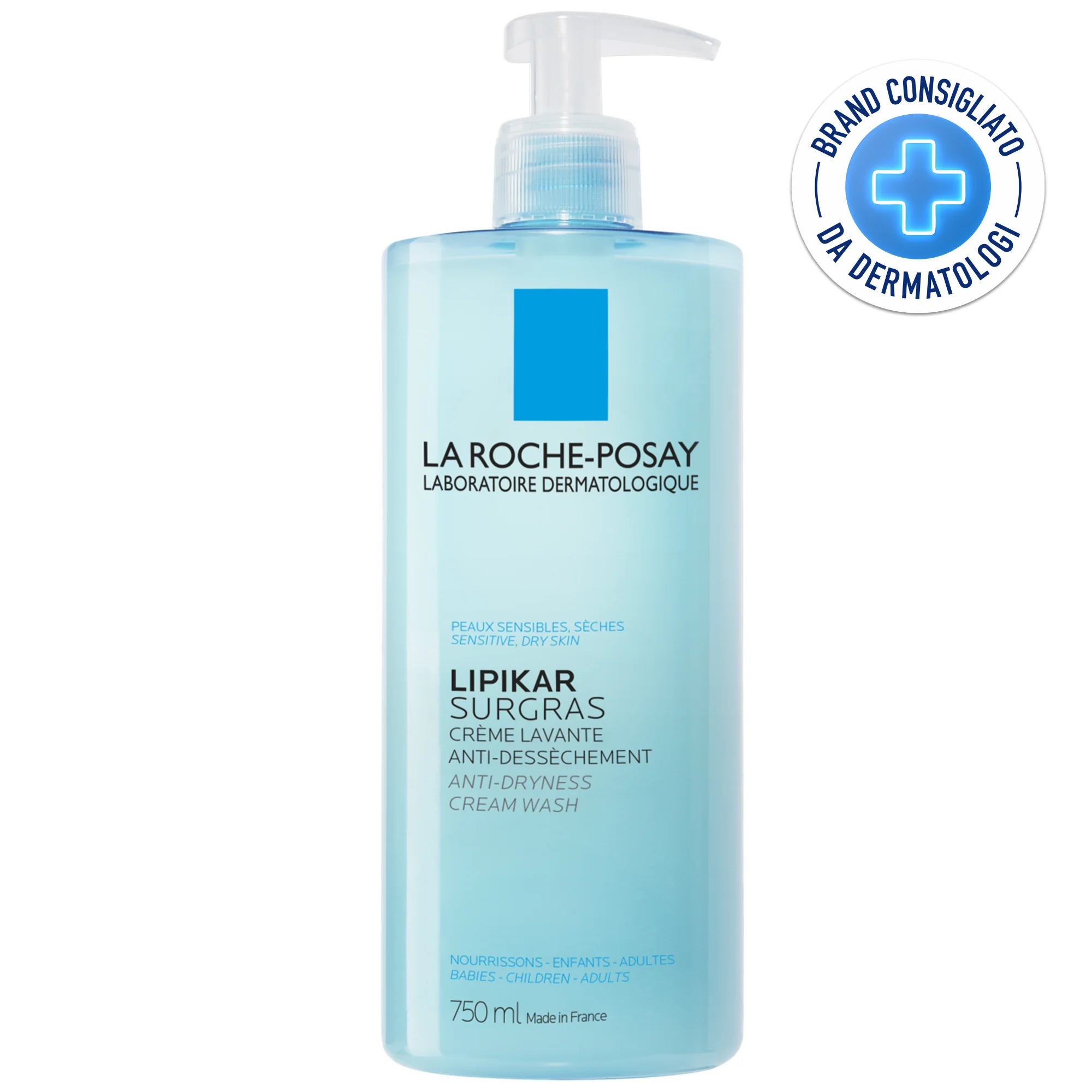 La Roche Posay Lipikar Surgras Doccia-Crema Concentrata Pelle Secca 750 ml 