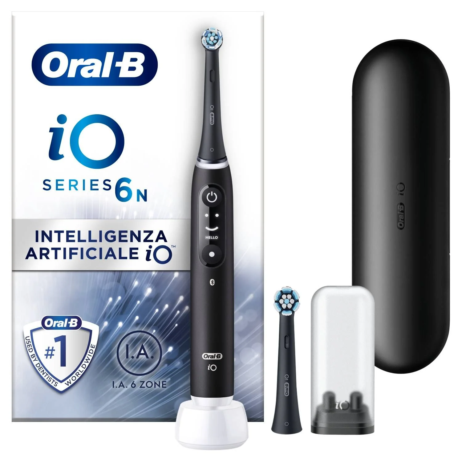 ORALB IO 6 BLACK SPAZZ+2REFILL