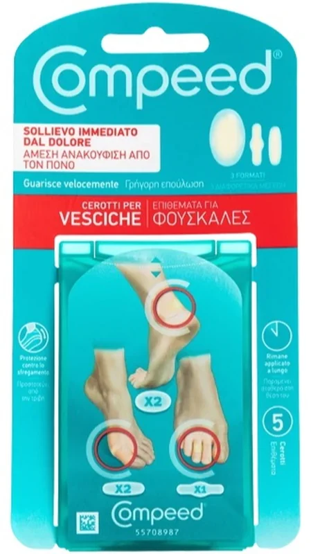 COMPEED CEROTTI PER VESCICHE MISTO 5 PEZZI