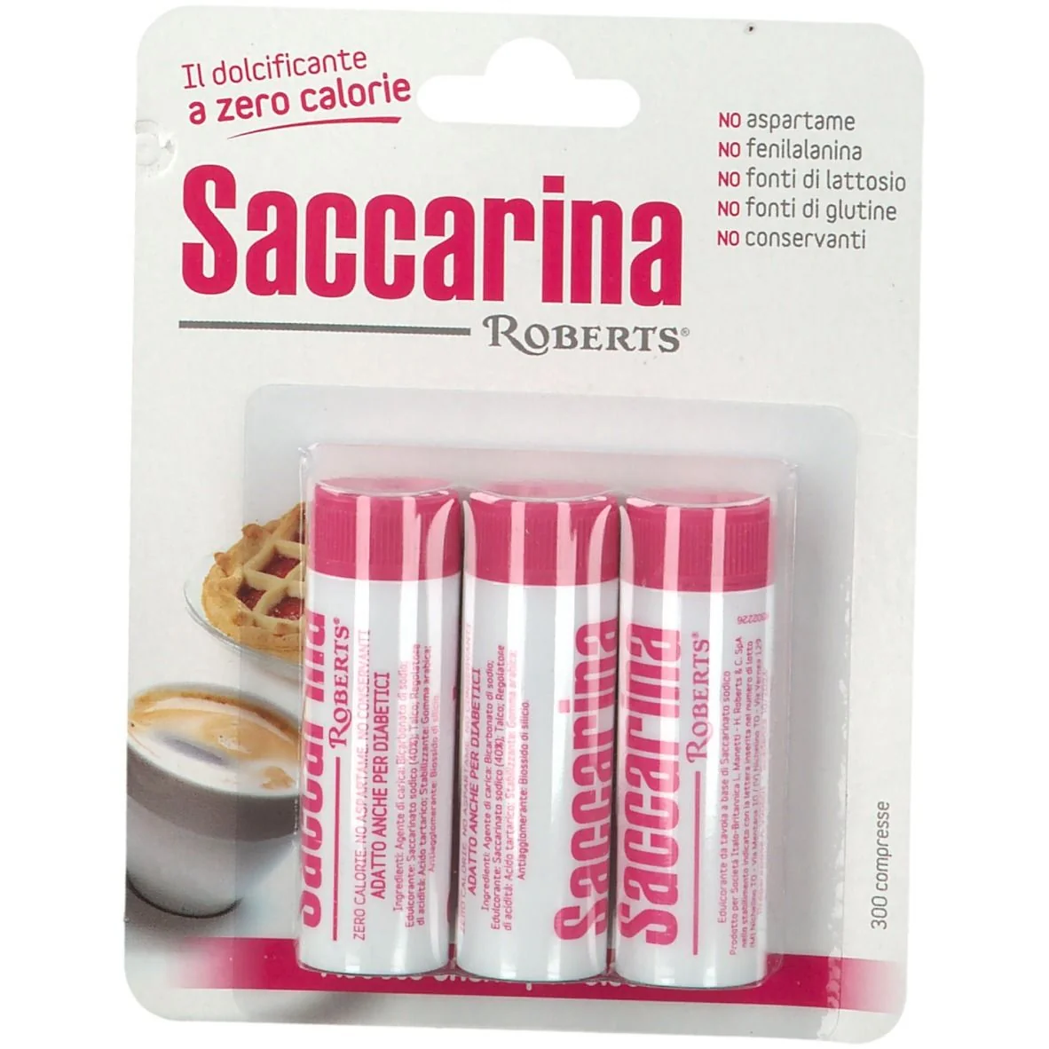 SACCARINA ROBERTS 300 CPR 30 MG