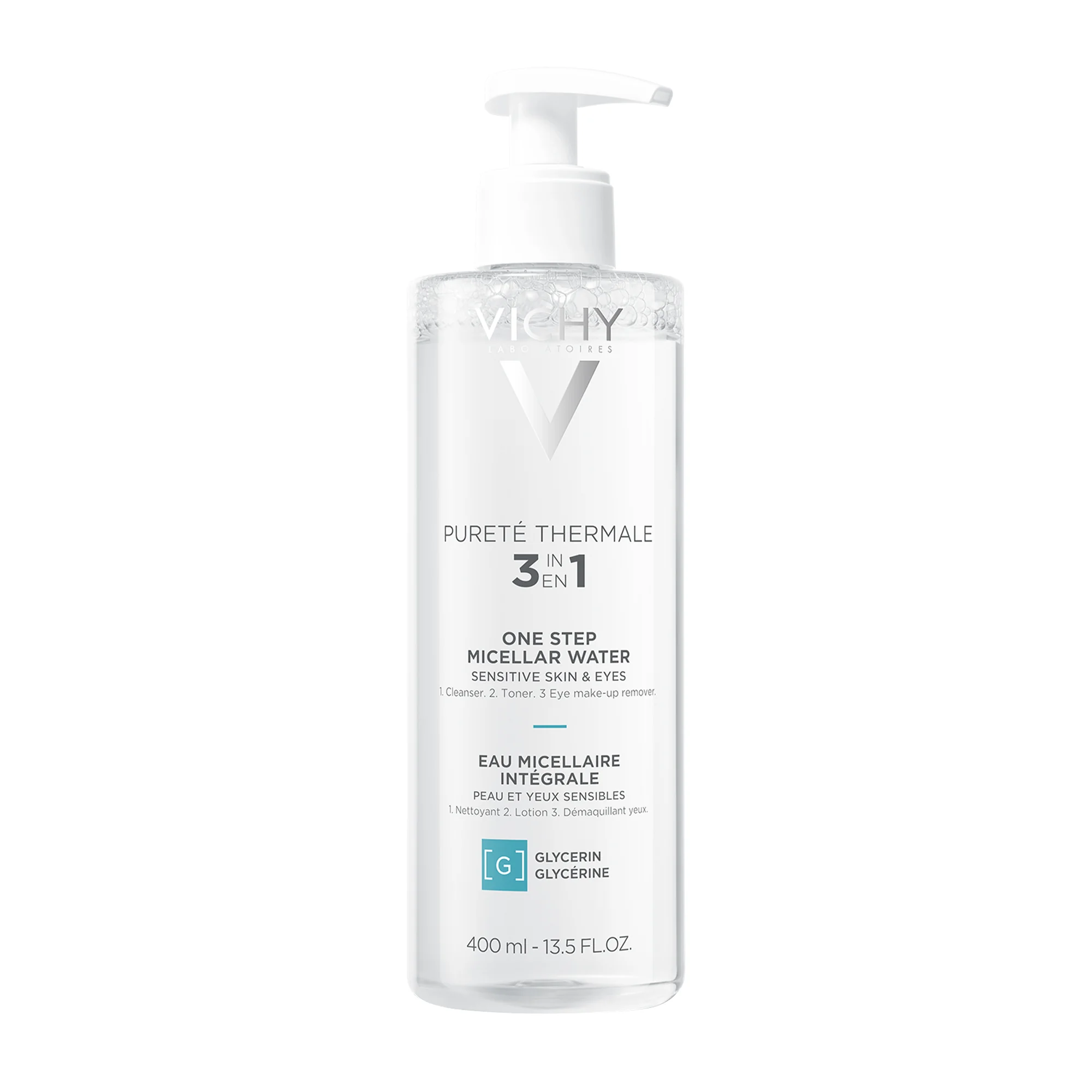 Vichy Pureté Thermale Acqua Micellare Minérale 400 ml Pelle Sensibile