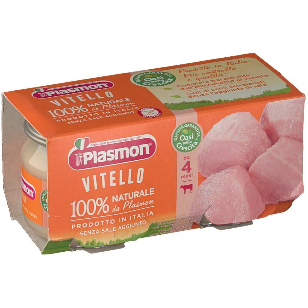 PLASMON OMOGENEIZZATO VITELLO 2 VASETTI DA 80 G