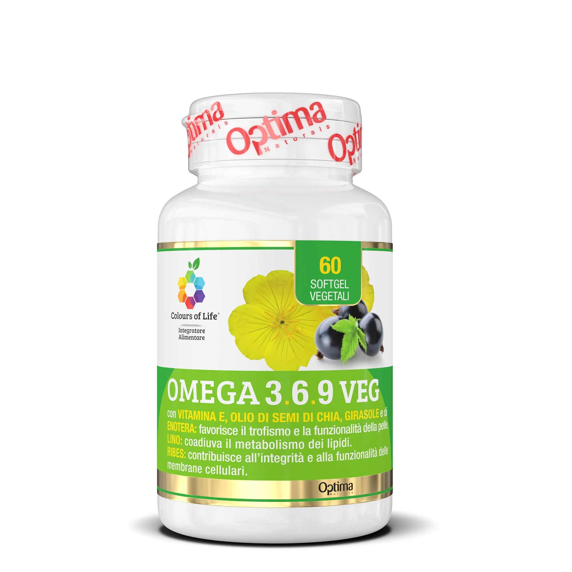 OPTIMA COLOURS OF LIFE OMEGA 3.6.9 VEG INTEGRATORE 60 SOFTGEL