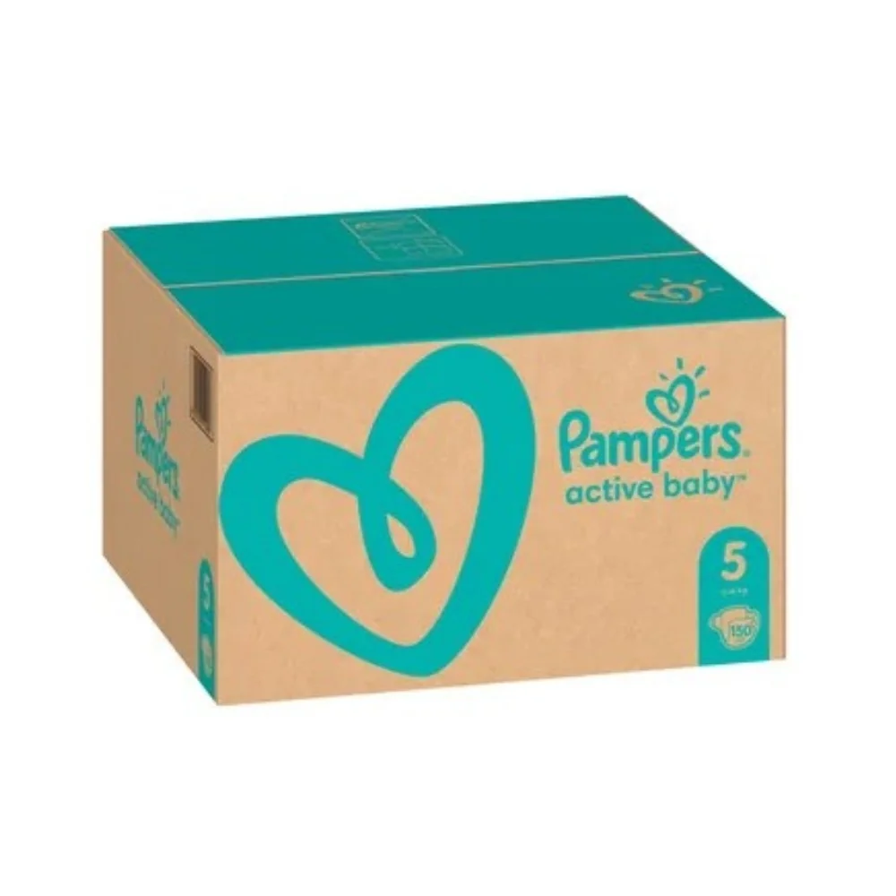 Pampers Active Baby Nappies 5X150 11-16 Kg