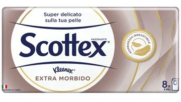 SCOTTEX EXTRA MORBIDO FAZZOLETTI 8 PACCHETTI