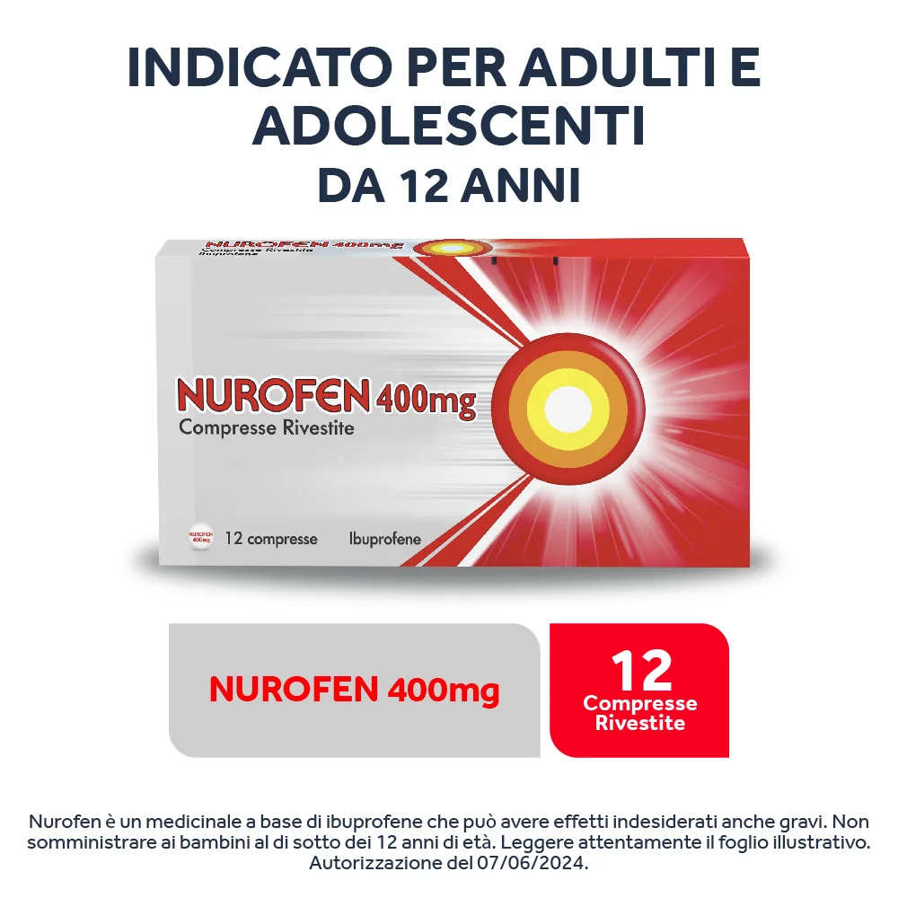 Nurofen 400 mg 12 Compresse Rivestite Antinfiammatorio