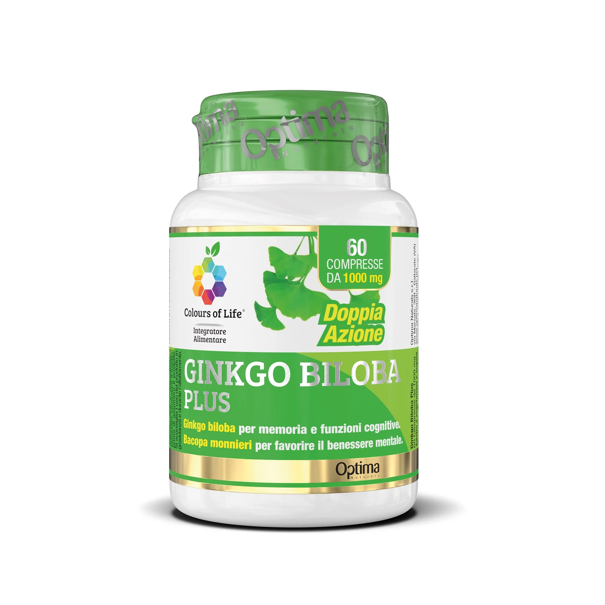 GINKGO BILOBA 60 COMPRESSE COLOURS