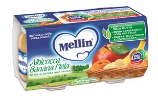 MELLIN OMOGENEIZZATO ALB/BAN/MEL 2X100 g