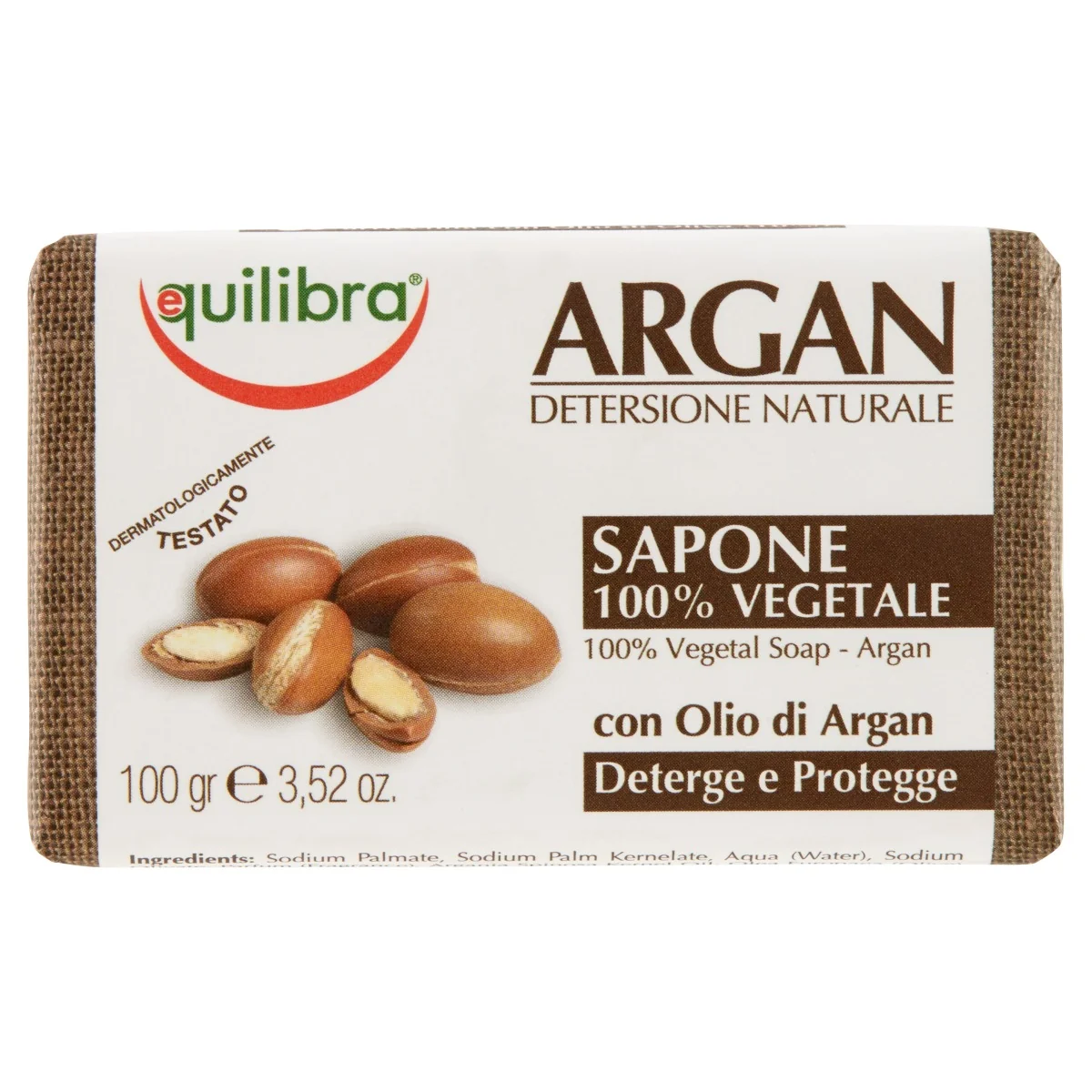 EQUILIBRA ARGAN SAPONE100% VEG 100 G