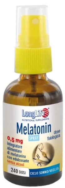 LONGLIFE MELATONIN SPRAY INTEGRATORE PER IL SONNO 30 ML