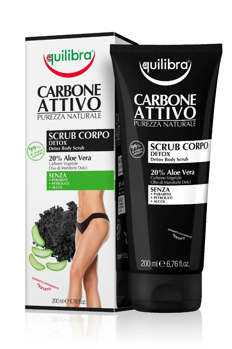 Equilibra Carbone Attivo Scrub 200 Ml Esfoliante