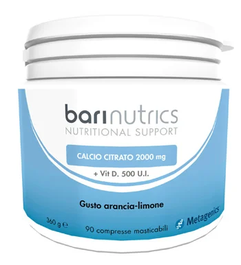 BARINUTRICS INTEGRATORE CALCIO CITRATO GUSTO ARANCIA E LIMONE 90 COMPRESSE