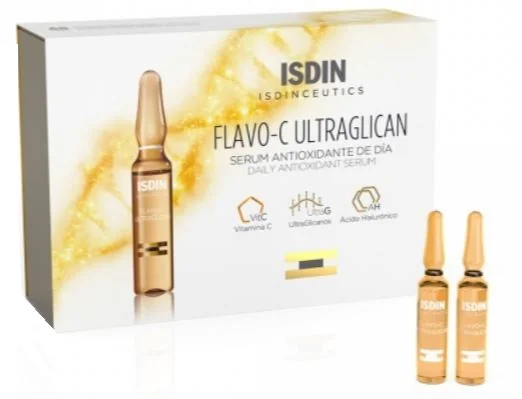 ISDIN ISDINCEUTICS FLAVO-C ULTRAGLICAN SIERO ANTIOSSIDANTE VISO GIORNO 30 FIALE