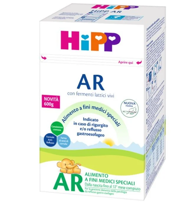 HIPP LATTE ANTIREFLUSSO CON METAFOLINA 600 G