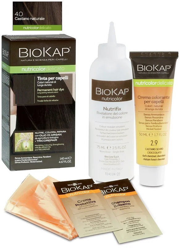 BIOKAP NUTRICOLOR DELICATO 4.0 TINTA PER CAPELLI CASTANO NATURALE