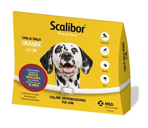 SCALIBOR PROTECTOR BAND 65 CM COLLARE ANTIPARASSITARIO PER CANI