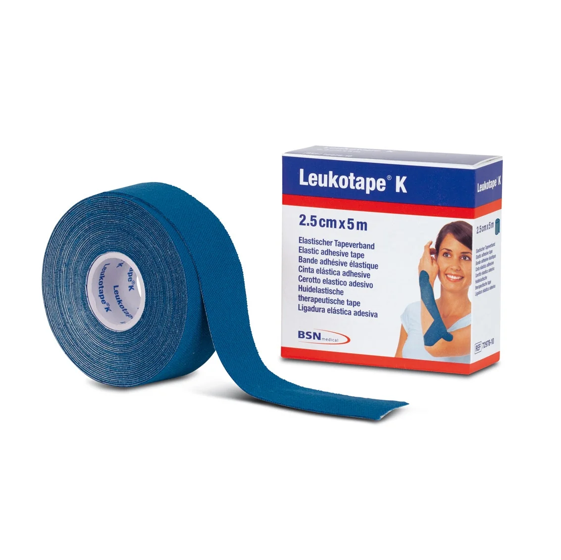 Leukotape K Taping 5m x 2,5cm Benda Colore Blu