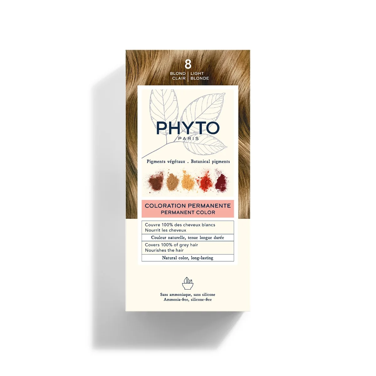 PHYTO PHYTOCOLOR 8 BIONDO CHIARO COLORAZIONE PERMANENTE SENZA AMMONIACA