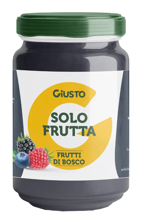 GIUSTO SOLO FRUTTA MARMELLATA FRUTTI DI BOSCO 220 G