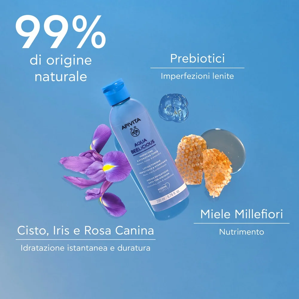 Apivita Aqua Beelicious Toner 200 Ml Collezione Perfezionatore ed Idratante