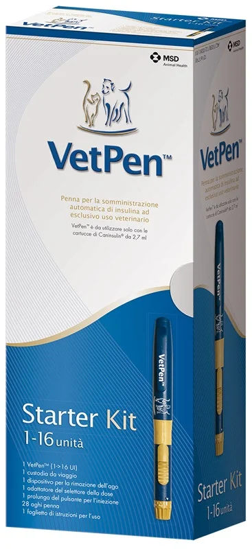 VETPEN PENNA INSULINA VETERINARIA 16 U.I. STARTER KIT