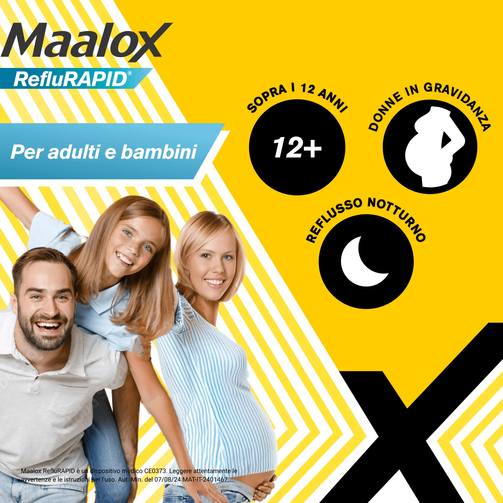 Maalox Reflurapid 40 Compresse Masticabili Reflusso e Acidità