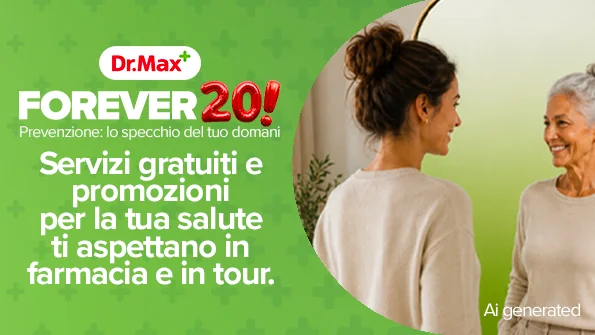 Parte “Forever20”, la campagna di Dr. Max dedicata alla prevenzione, al benessere e al movimento