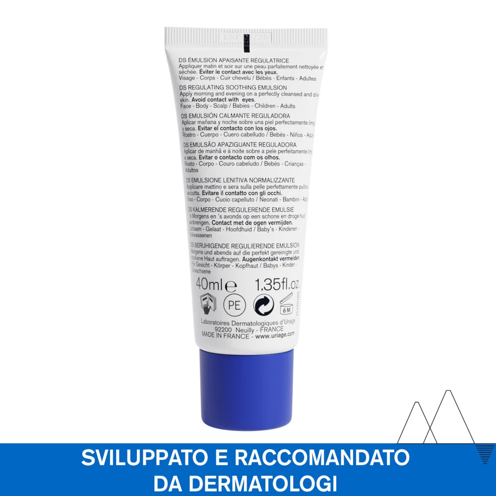 Uriage DS Emulsione Trattamento Regolatore Pelle Irritata 40 ml Idratazione Profonda