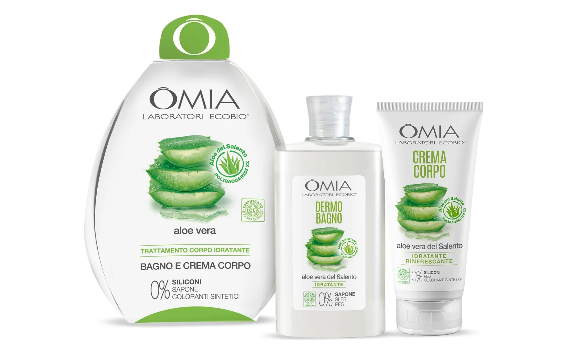 OMIA OVETTO ALOE BAGNO+BODY CREAM