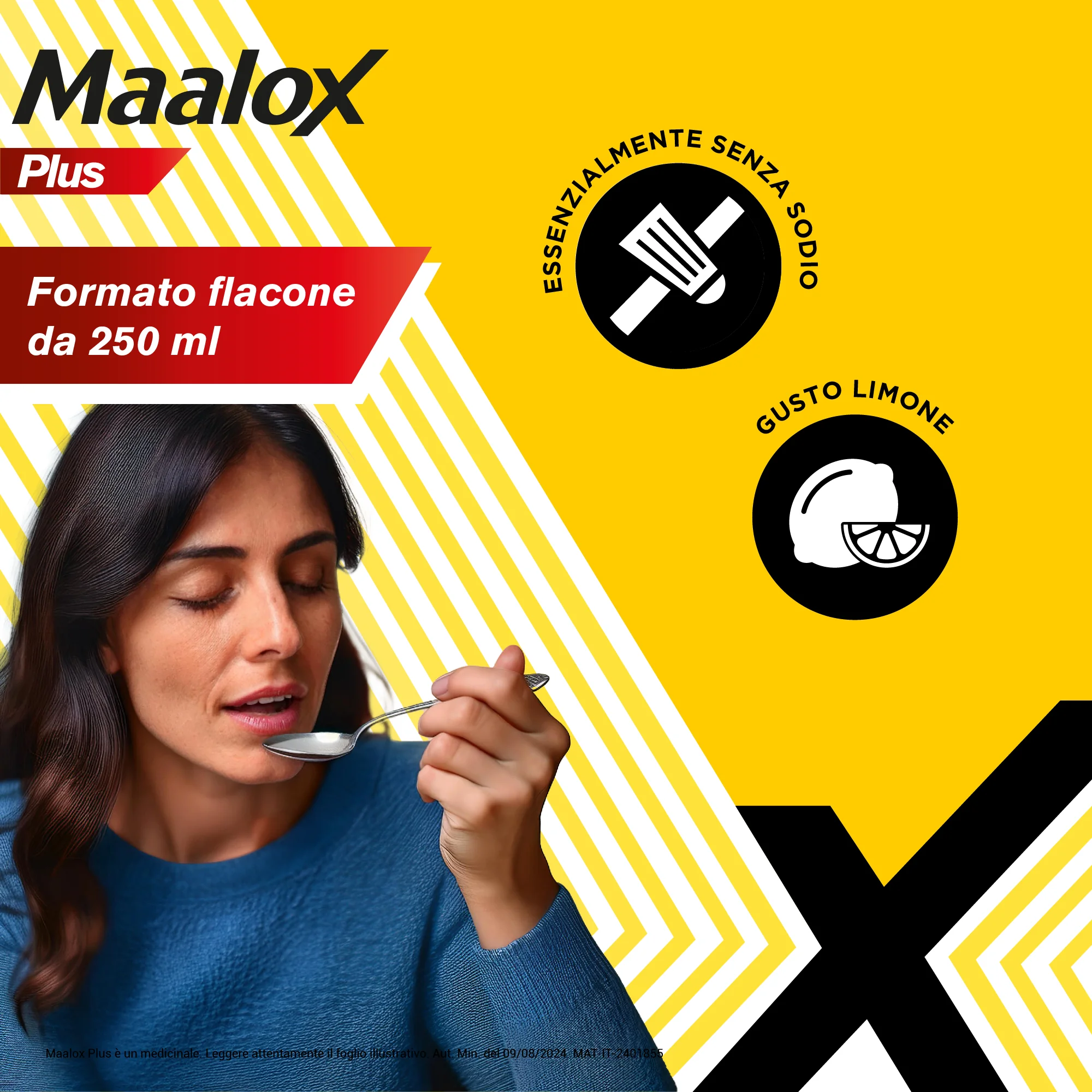 Maalox Plus Sospensione Orale Gusto Limone 250 ml Antiacido