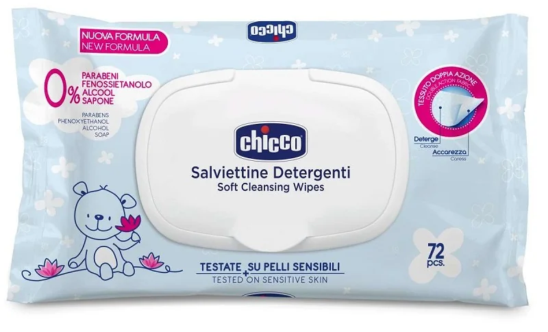 CHICCO BABY SALVIETTE DETERGENTI 72 PEZZI