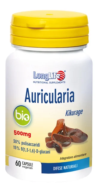 LONGLIFE AURICULARIA BIO 60CPS