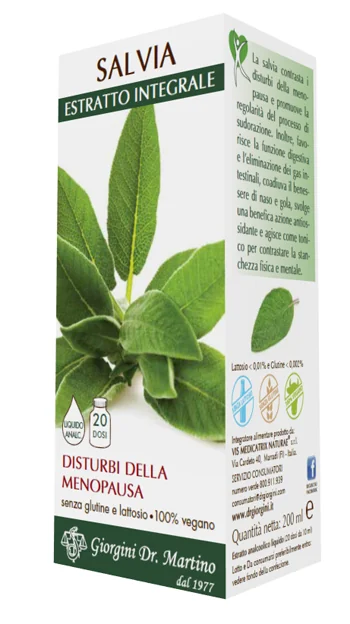 DR. GIORGINI SALVIA ESTRATTO INTEGRALE INTEGRATORE NATURALE 200 ML