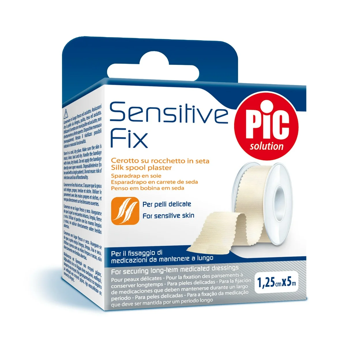 PIC SENSITIVE FIX CEROTTO SU ROCCHETTO IN SETA 1,25 CM X 5 M