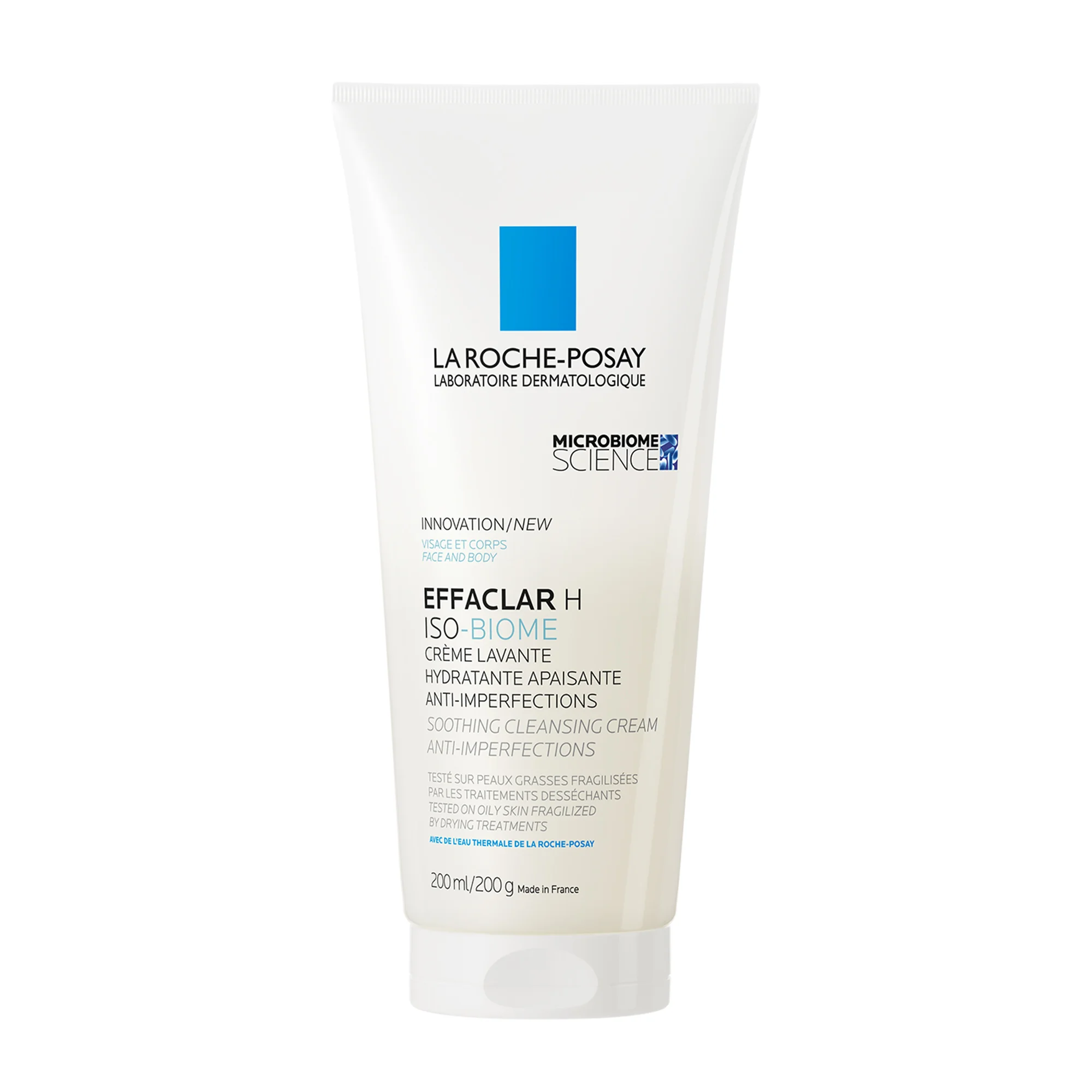 La Roche Posay Effaclar H Iso Biome Crema Lavante 200 ml Detergente Viso Pelle Grassa A Tendenza Acneica