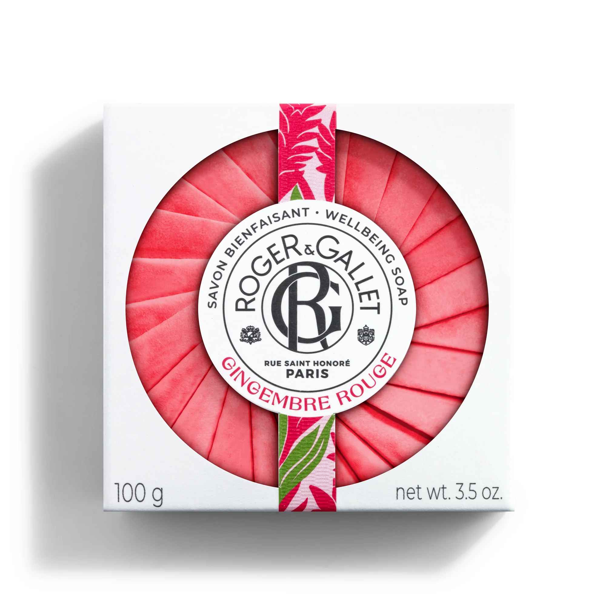 R&G Gingembre Rouge Saponetta di Benessere 100 g Detergente solido mani e corpo